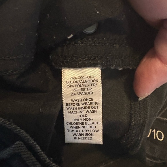 ✨ loft | modern straight jeans black size 10/30 0330 - Picture 11 of 13